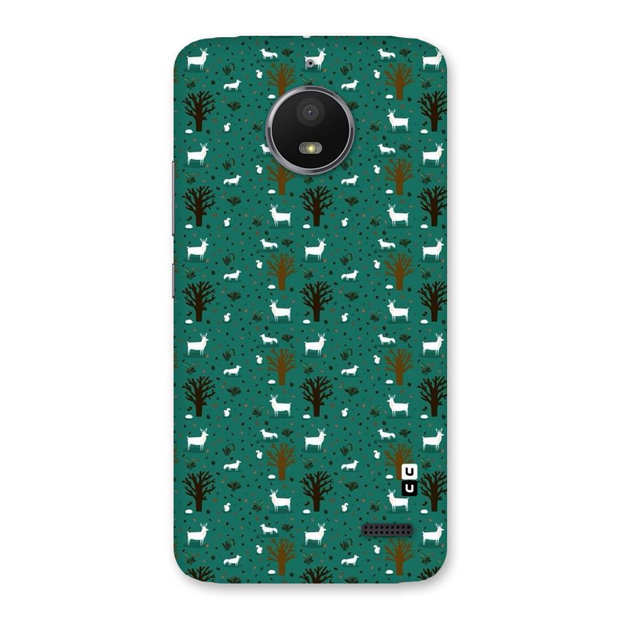 Animal Grass Pattern Back Case for Moto E4