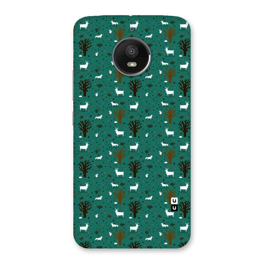 Animal Grass Pattern Back Case for Moto E4 Plus