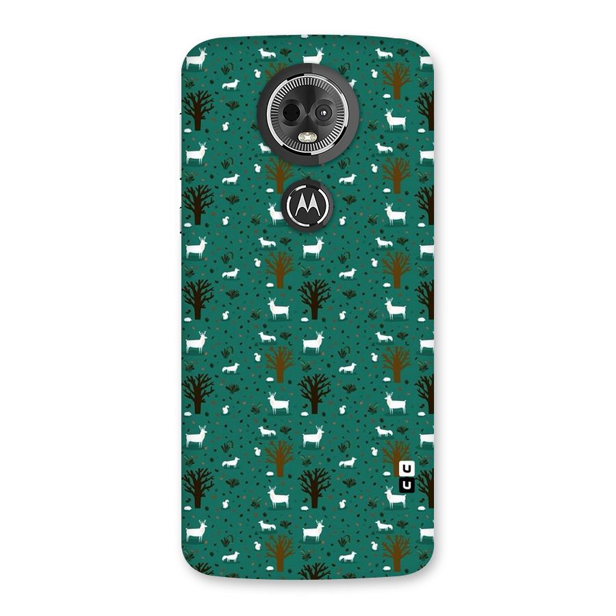 Animal Grass Pattern Back Case for Moto E5 Plus
