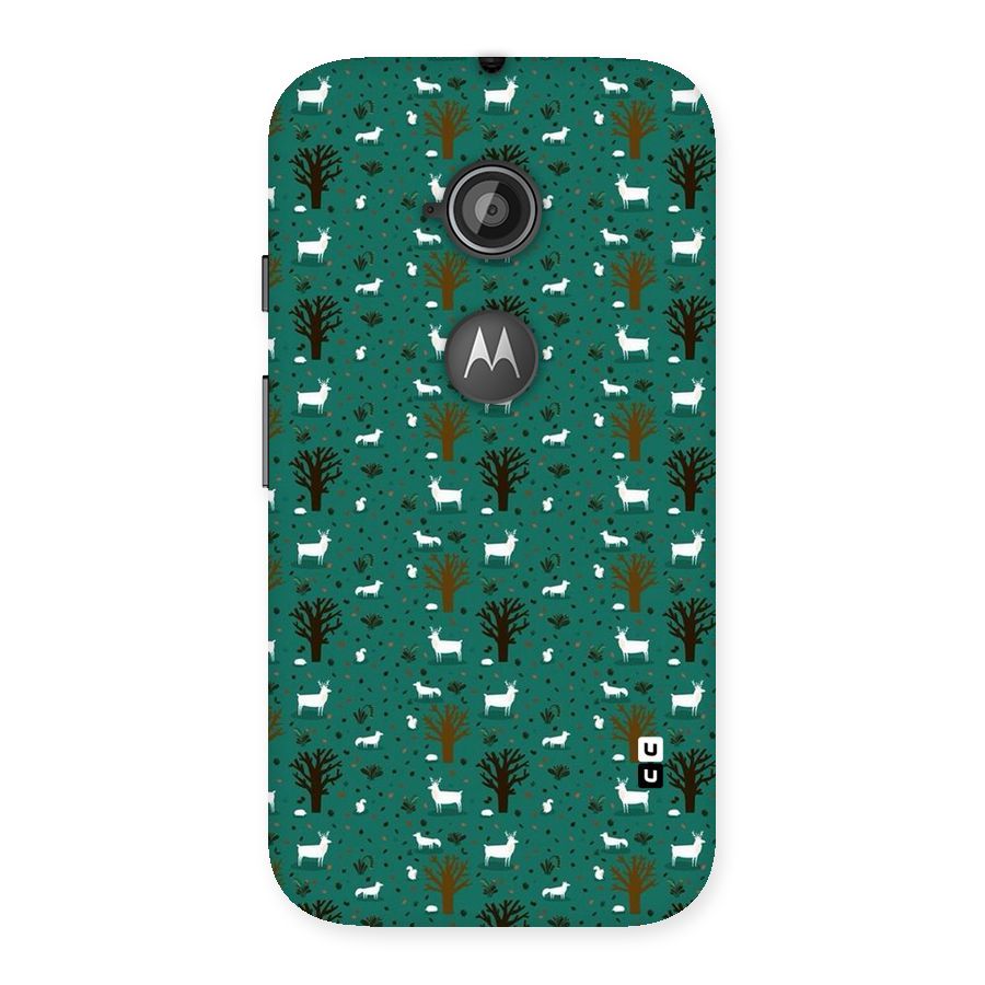 Animal Grass Pattern Back Case for Moto E 2nd Gen