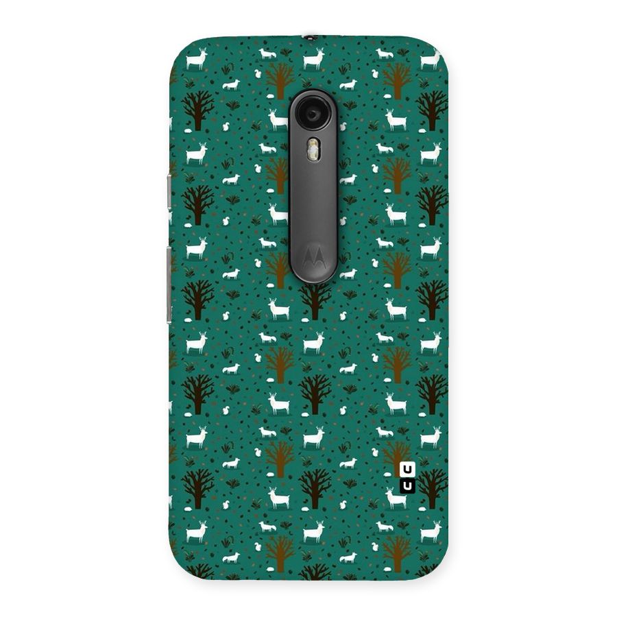 Animal Grass Pattern Back Case for Moto G3