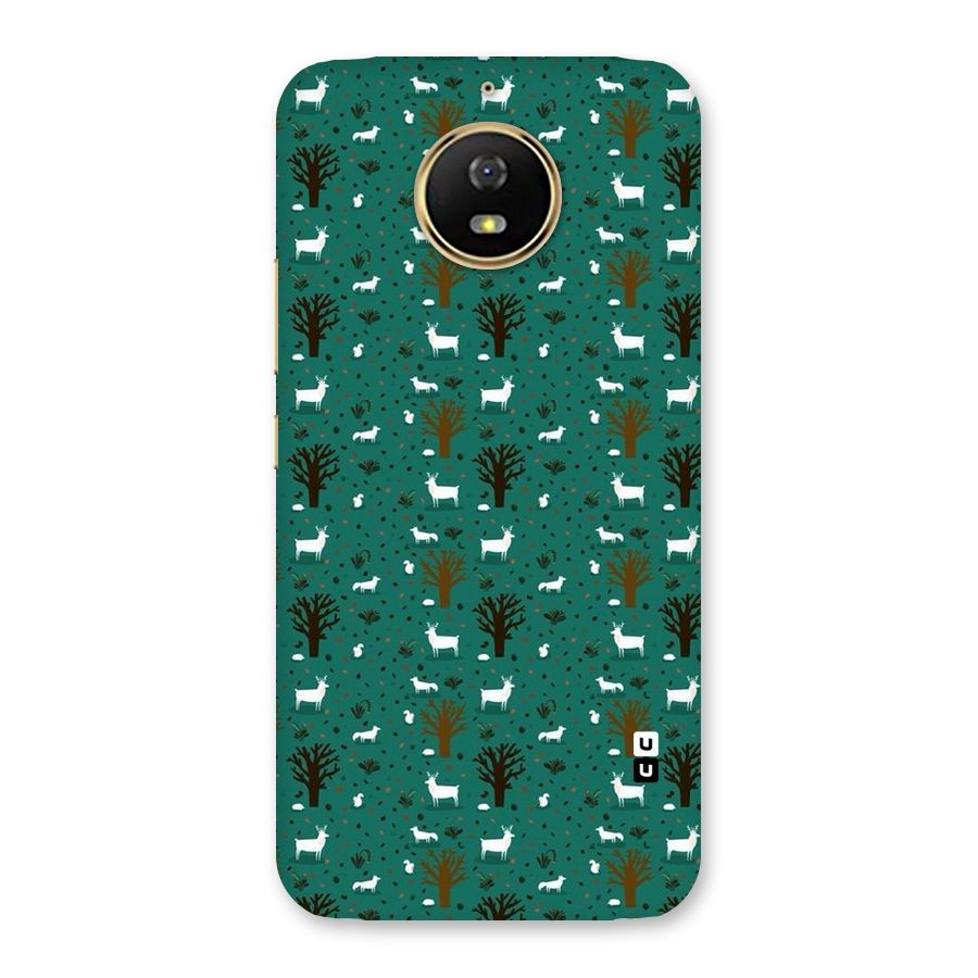Animal Grass Pattern Back Case for Moto G5s