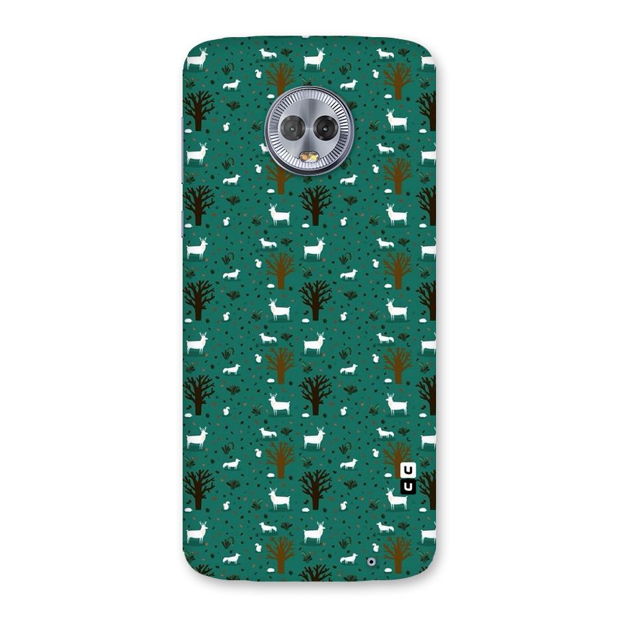Animal Grass Pattern Back Case for Moto G6 Plus