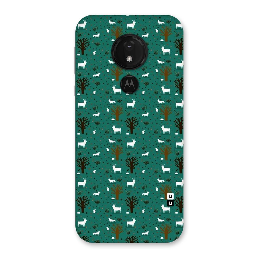 Animal Grass Pattern Back Case for Moto G7 Power