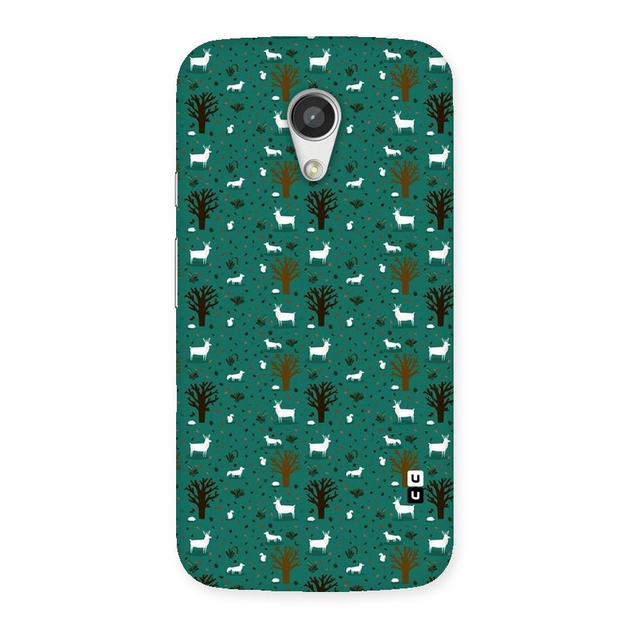 Animal Grass Pattern Back Case for Moto G 2nd Gen