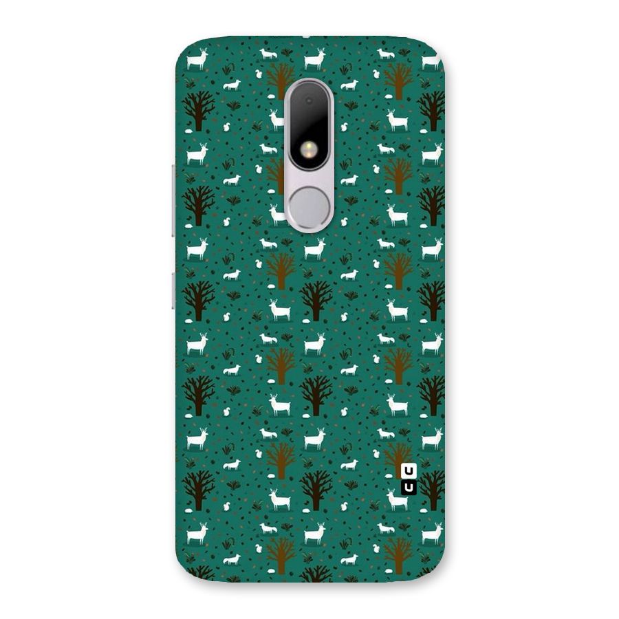 Animal Grass Pattern Back Case for Moto M
