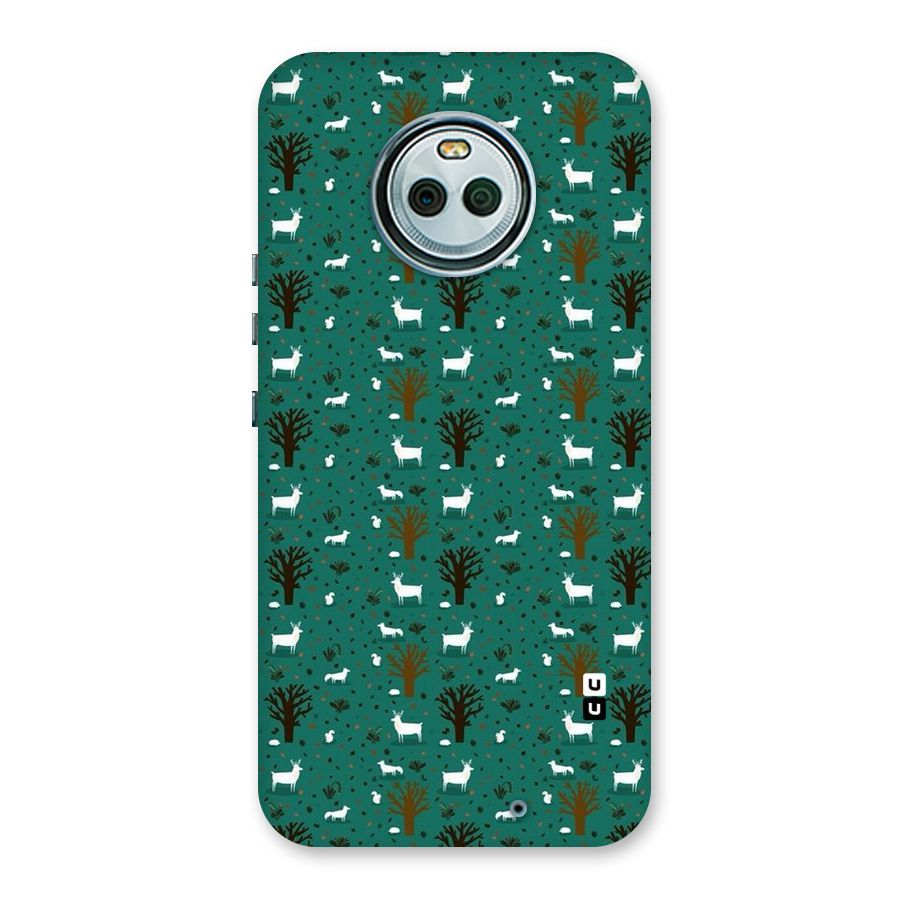 Animal Grass Pattern Back Case for Moto X4