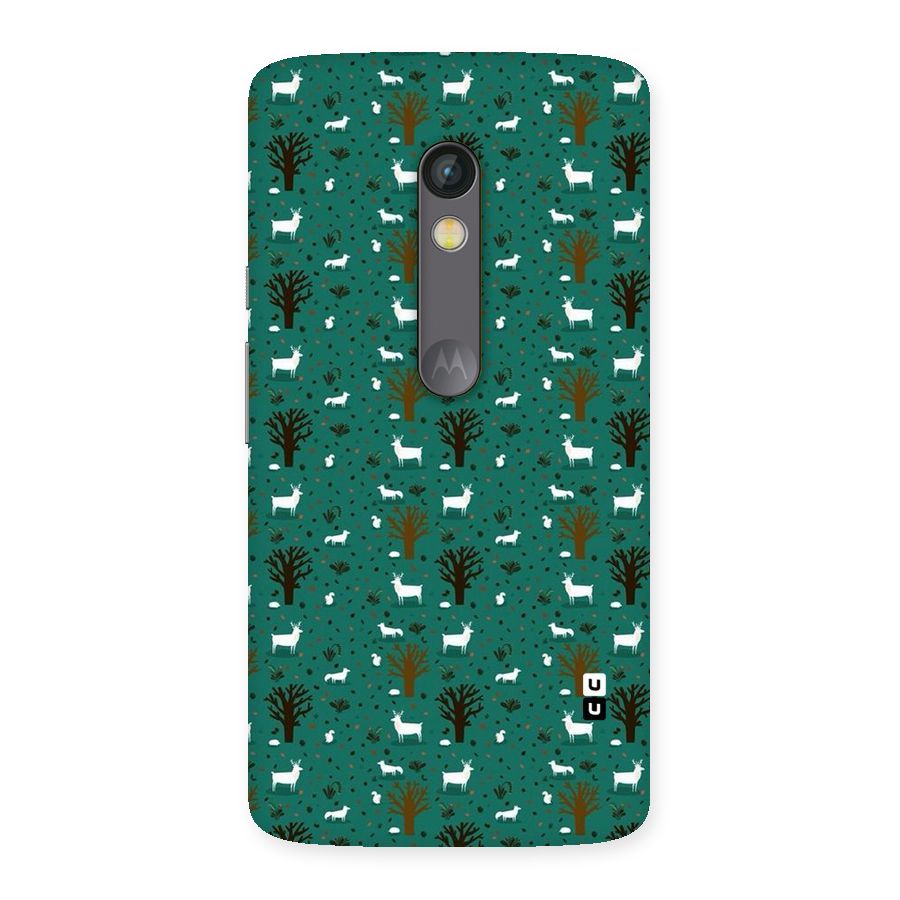 Animal Grass Pattern Back Case for Moto X Play