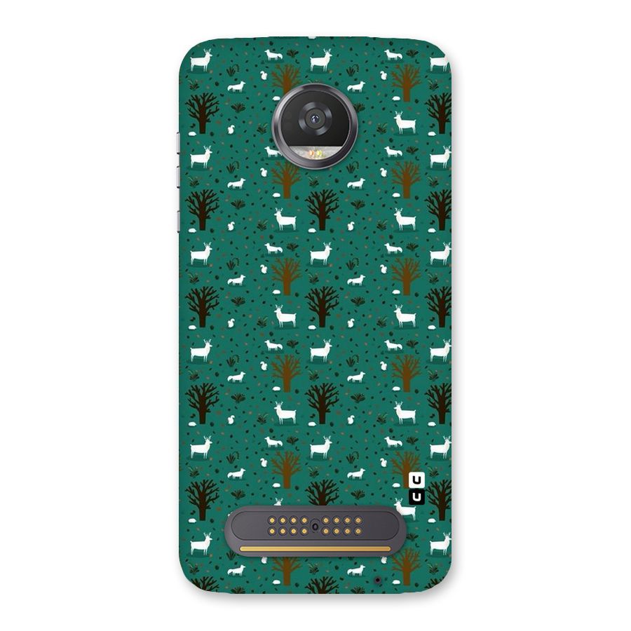 Animal Grass Pattern Back Case for Moto Z2 Play