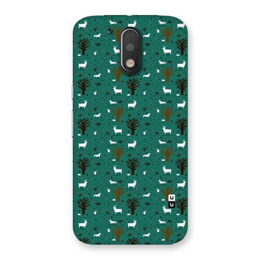 Animal Grass Pattern Back Case for Motorola Moto G4 Plus