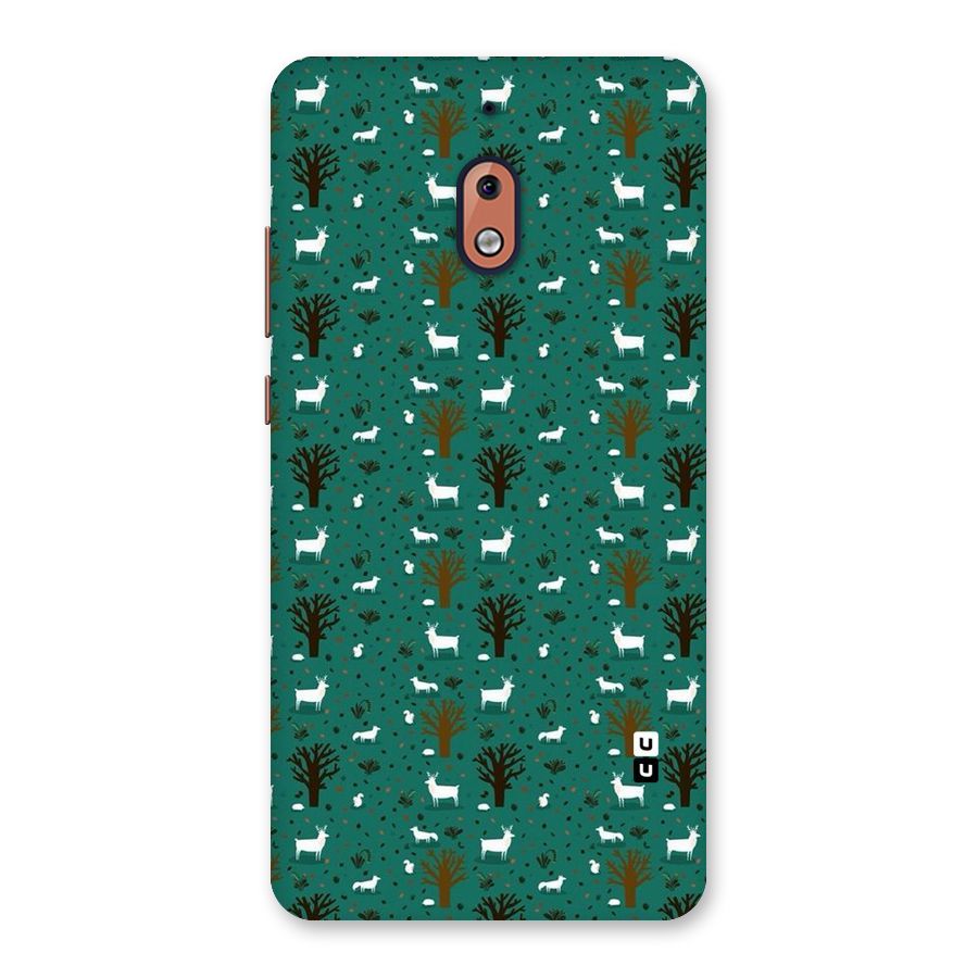 Animal Grass Pattern Back Case for Nokia 2.1