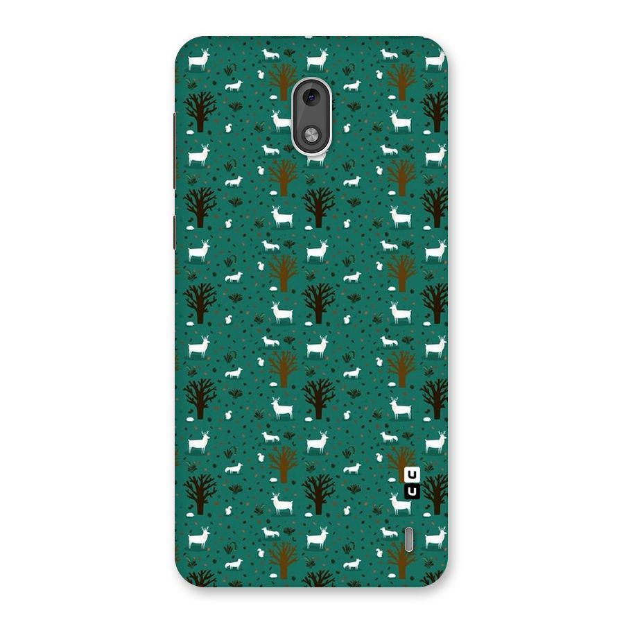 Animal Grass Pattern Back Case for Nokia 2
