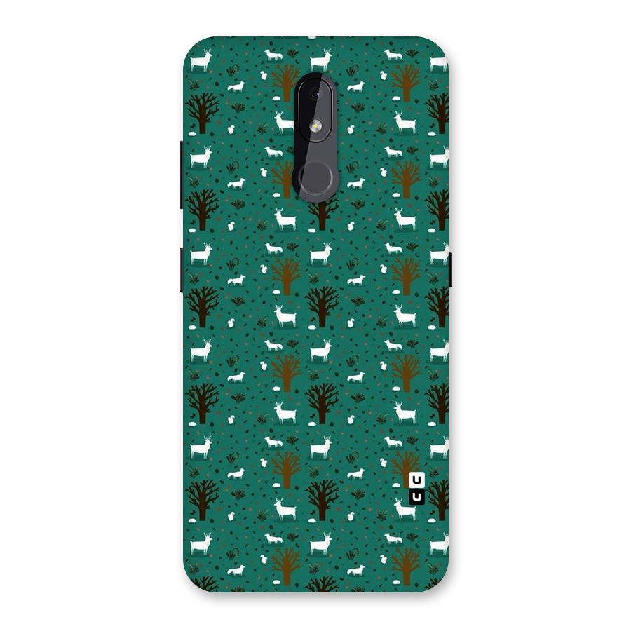 Animal Grass Pattern Back Case for Nokia 3.2