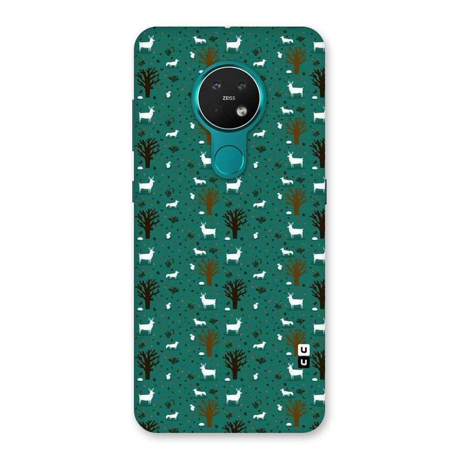 Animal Grass Pattern Back Case for Nokia 7.2