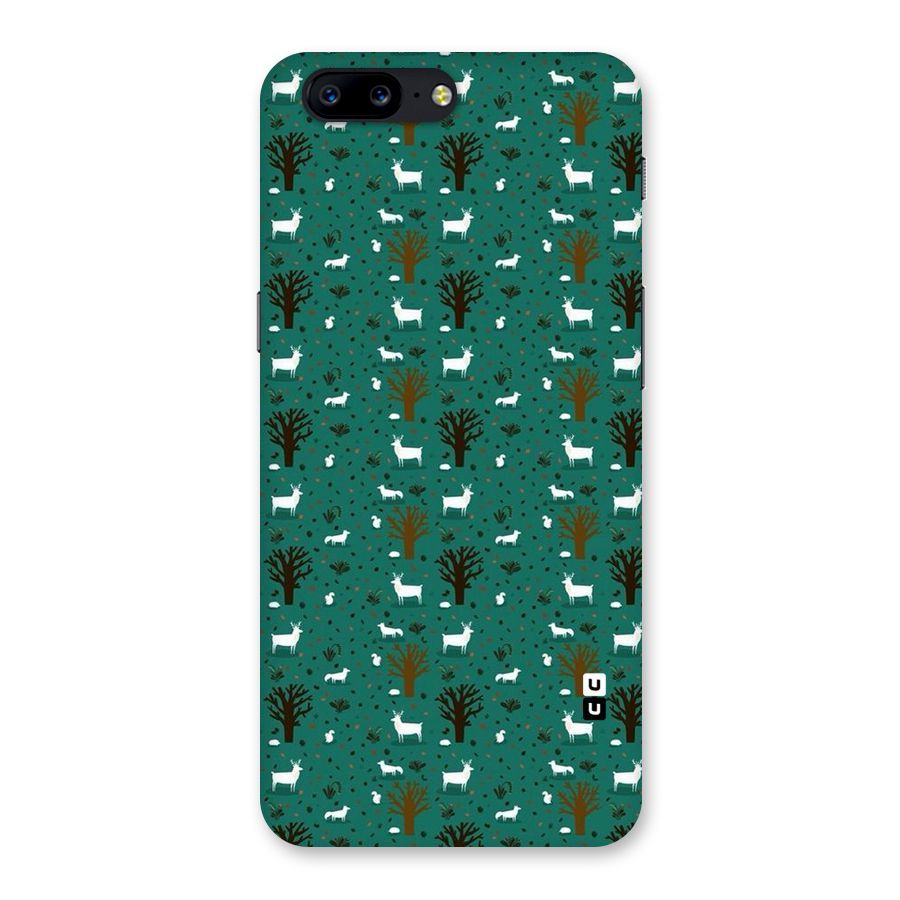 Animal Grass Pattern Back Case for OnePlus 5