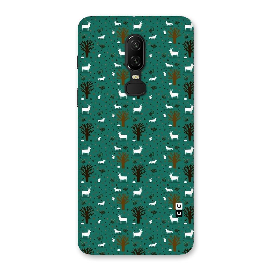 Animal Grass Pattern Back Case for OnePlus 6