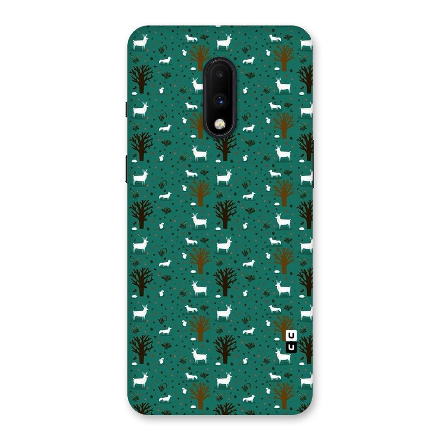 Animal Grass Pattern Back Case for OnePlus 7