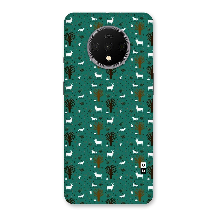 Animal Grass Pattern Back Case for OnePlus 7T