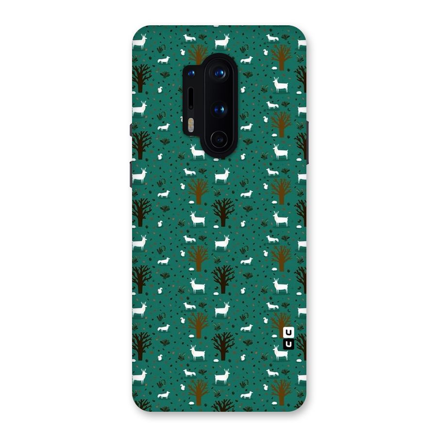 Animal Grass Pattern Back Case for OnePlus 8 Pro