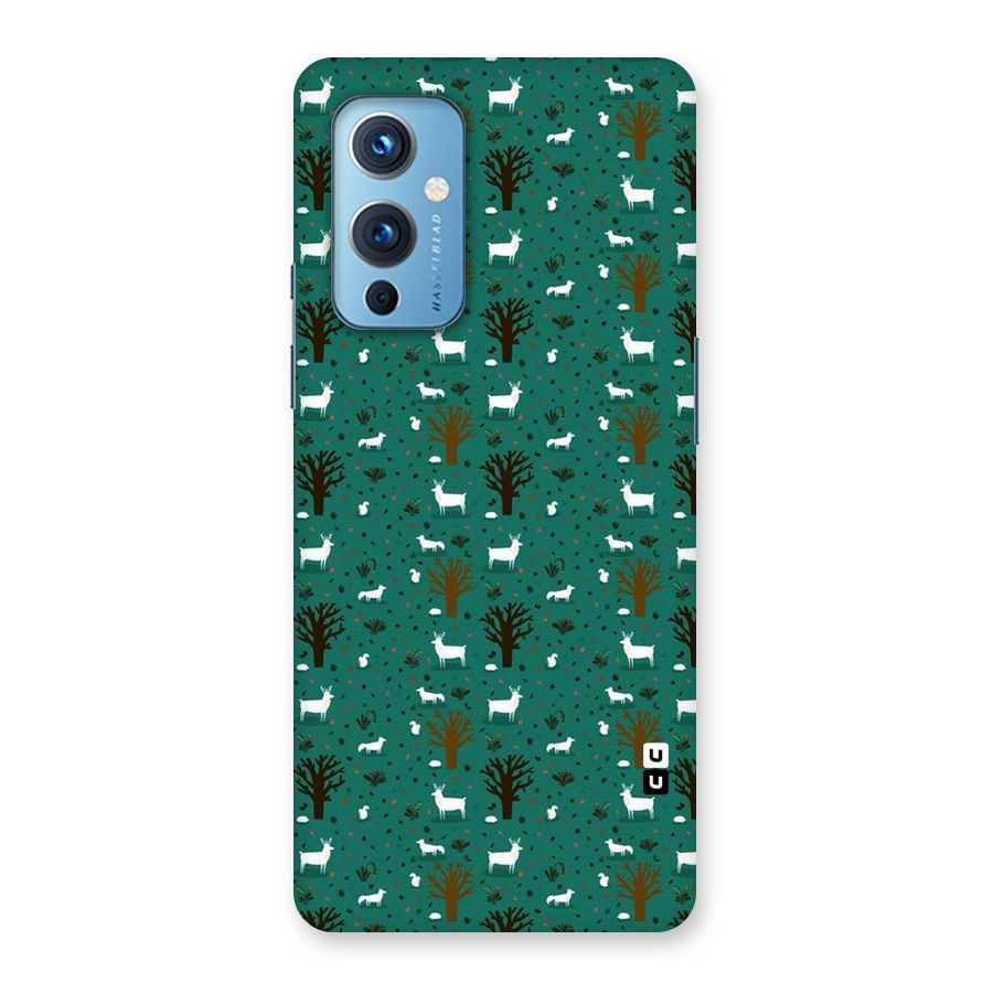 Animal Grass Pattern Back Case for OnePlus 9