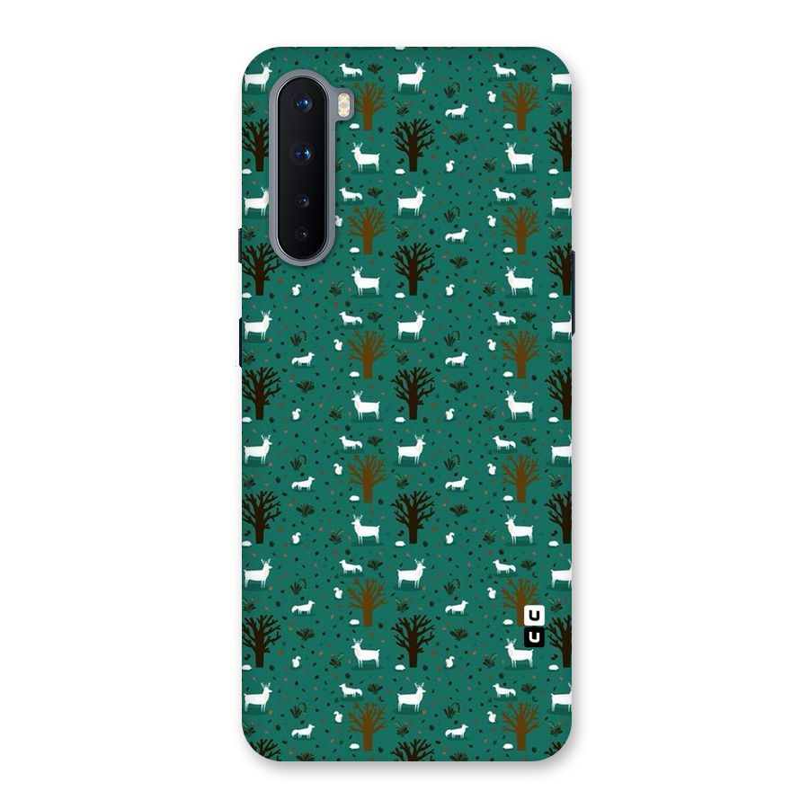 Animal Grass Pattern Back Case for OnePlus Nord