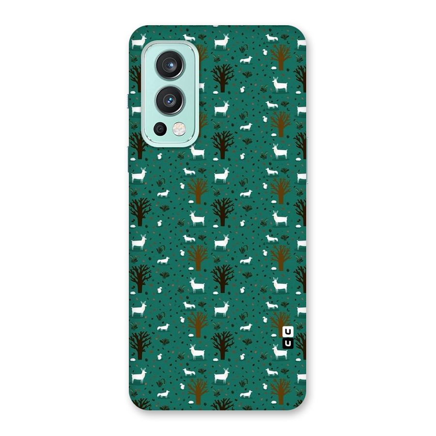 Animal Grass Pattern Back Case for OnePlus Nord 2 5G