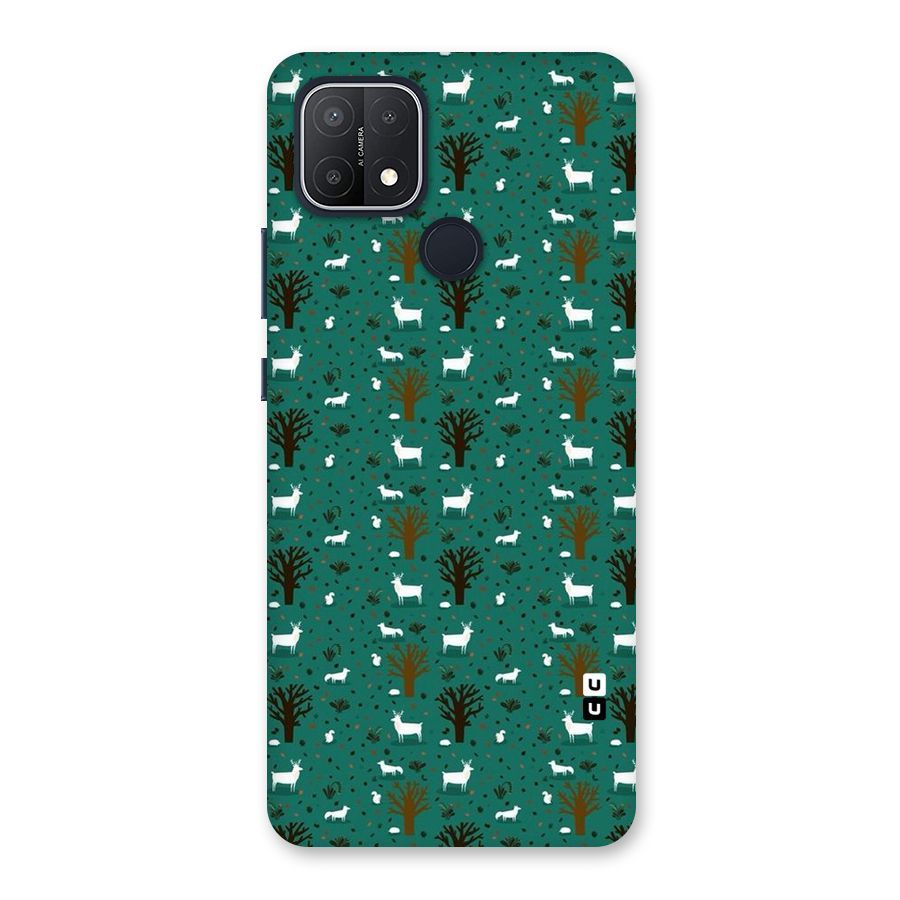 Animal Grass Pattern Back Case for Oppo A15s