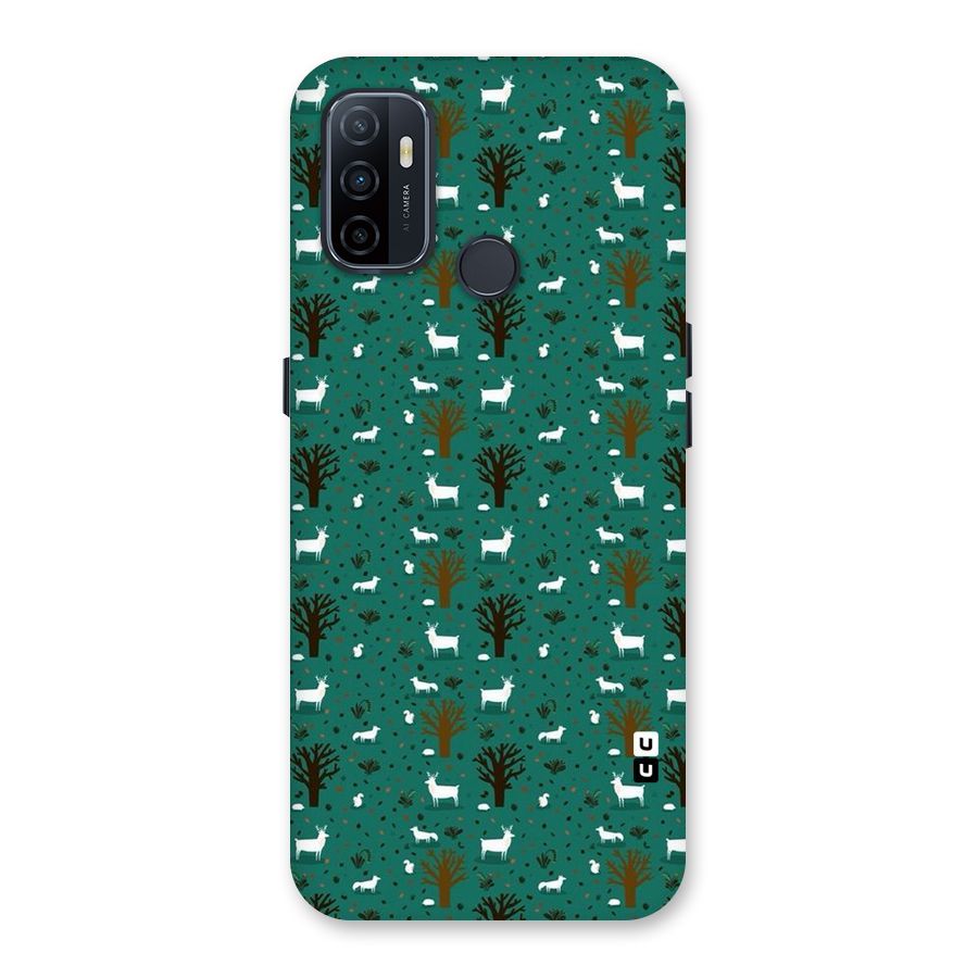 Animal Grass Pattern Back Case for Oppo A32