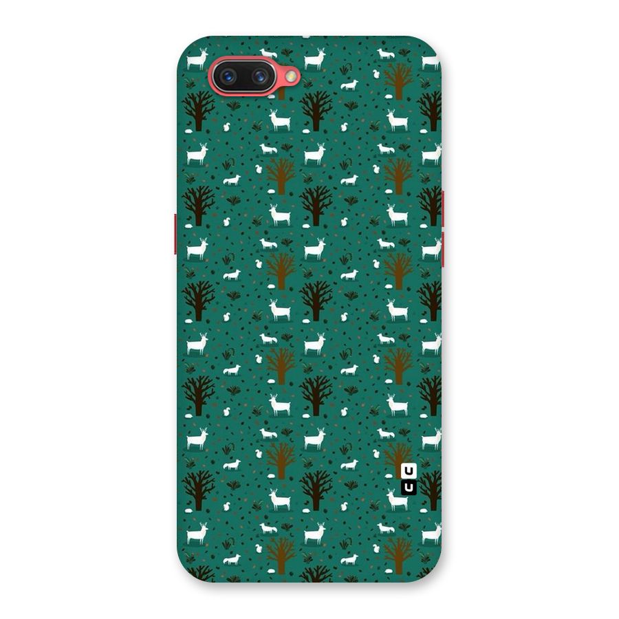 Animal Grass Pattern Back Case for Oppo A3s