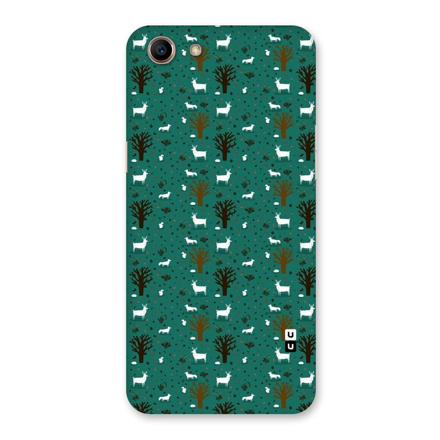 Animal Grass Pattern Back Case for Oppo A83 (2018)