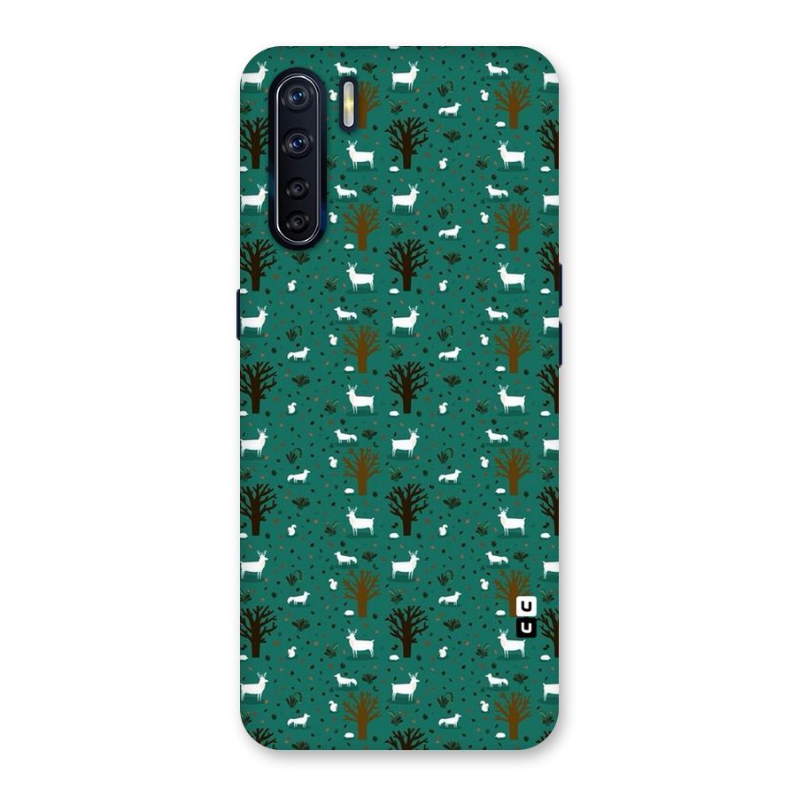Animal Grass Pattern Back Case for Oppo F15