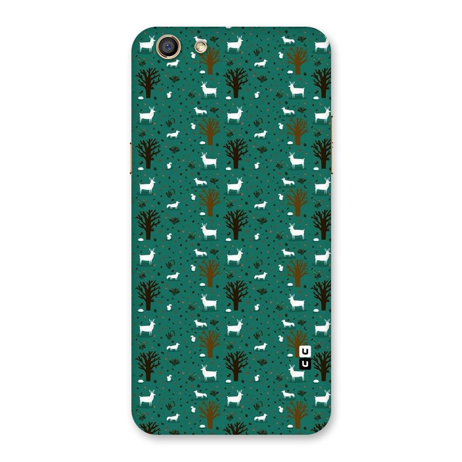 Animal Grass Pattern Back Case for Oppo F3