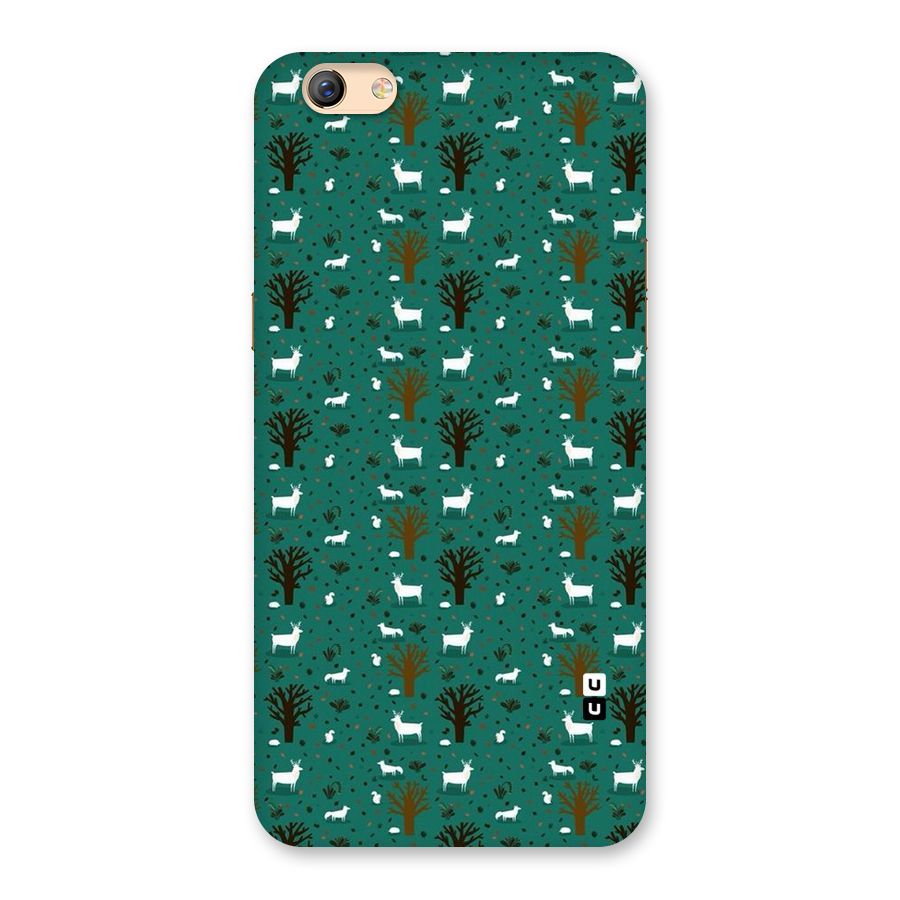 Animal Grass Pattern Back Case for Oppo F3 Plus