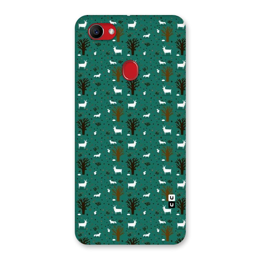 Animal Grass Pattern Back Case for Oppo F7