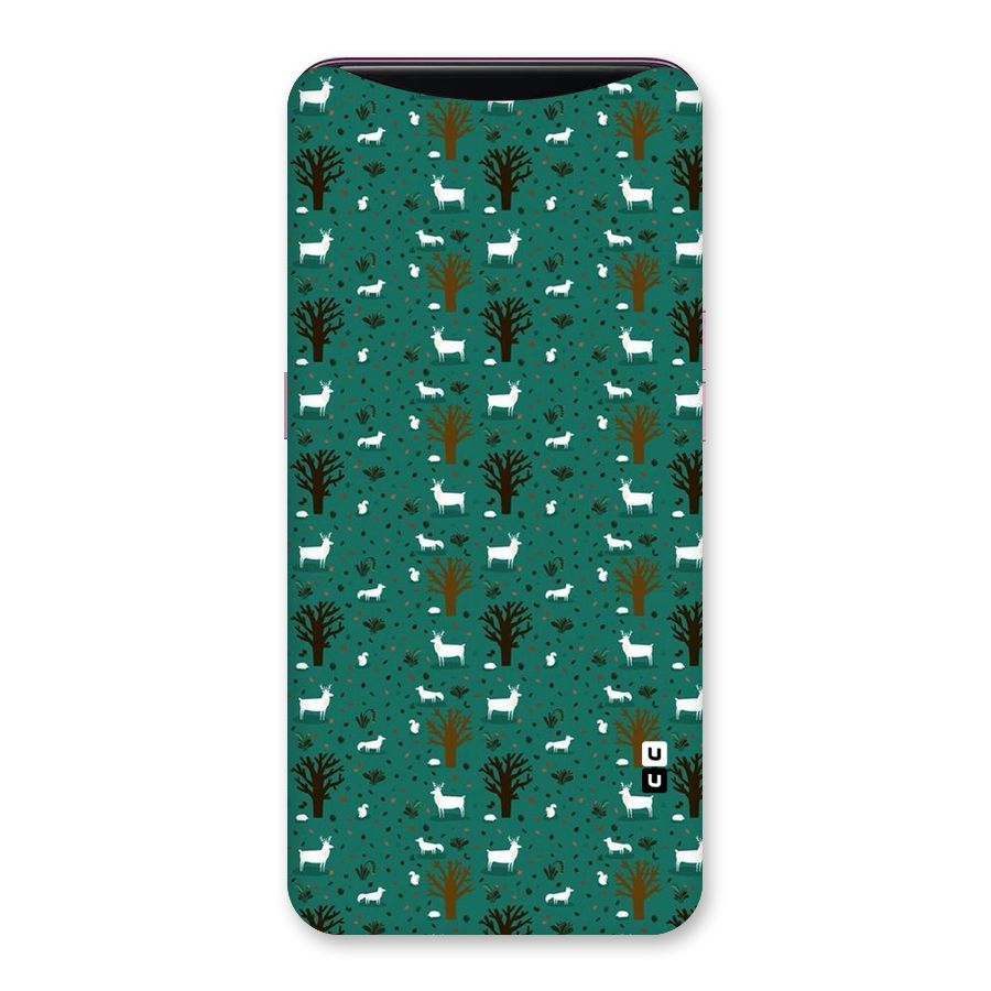 Animal Grass Pattern Back Case for Oppo Find X