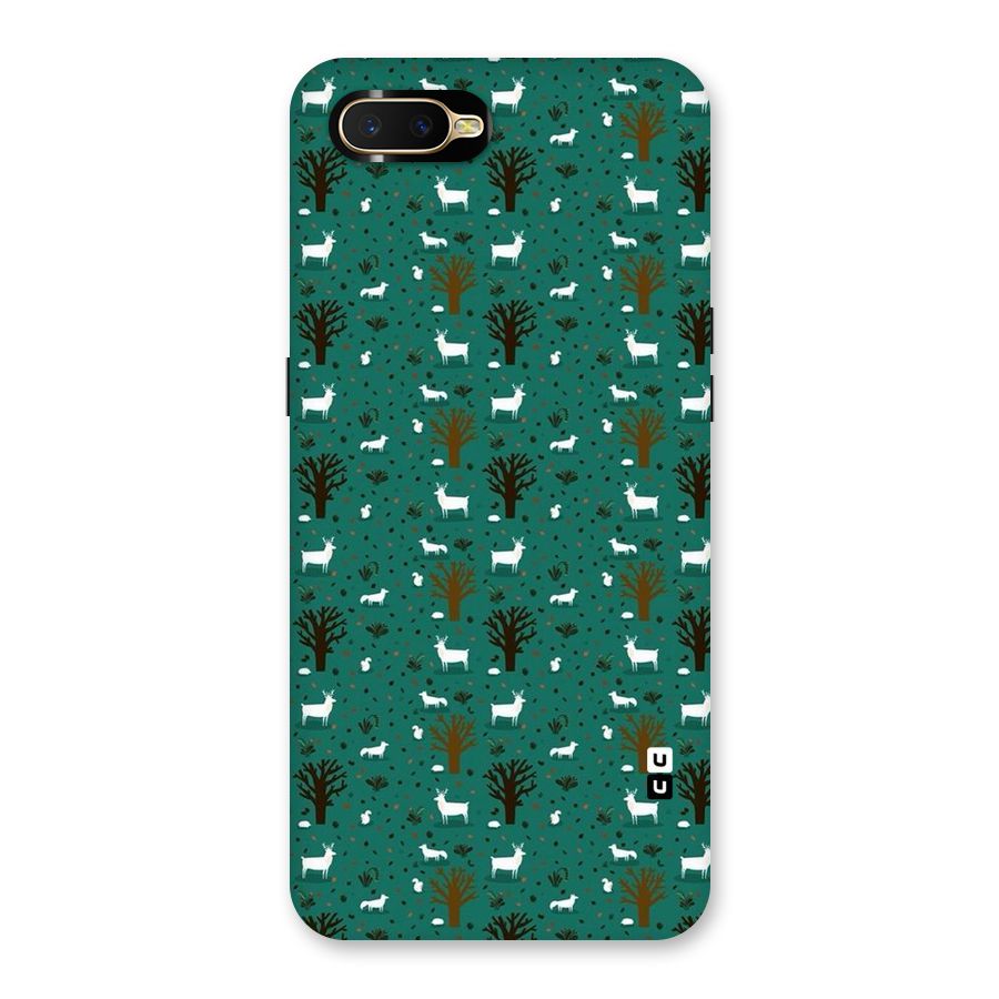 Animal Grass Pattern Back Case for Oppo K1