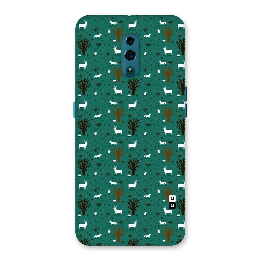 Animal Grass Pattern Back Case for Oppo Reno