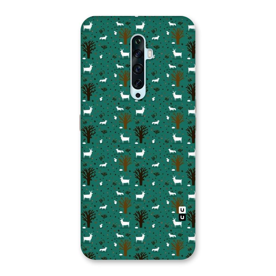 Animal Grass Pattern Back Case for Oppo Reno2 F