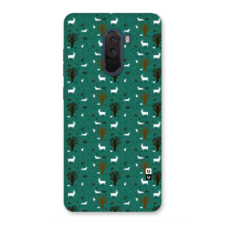 Animal Grass Pattern Back Case for Poco F1