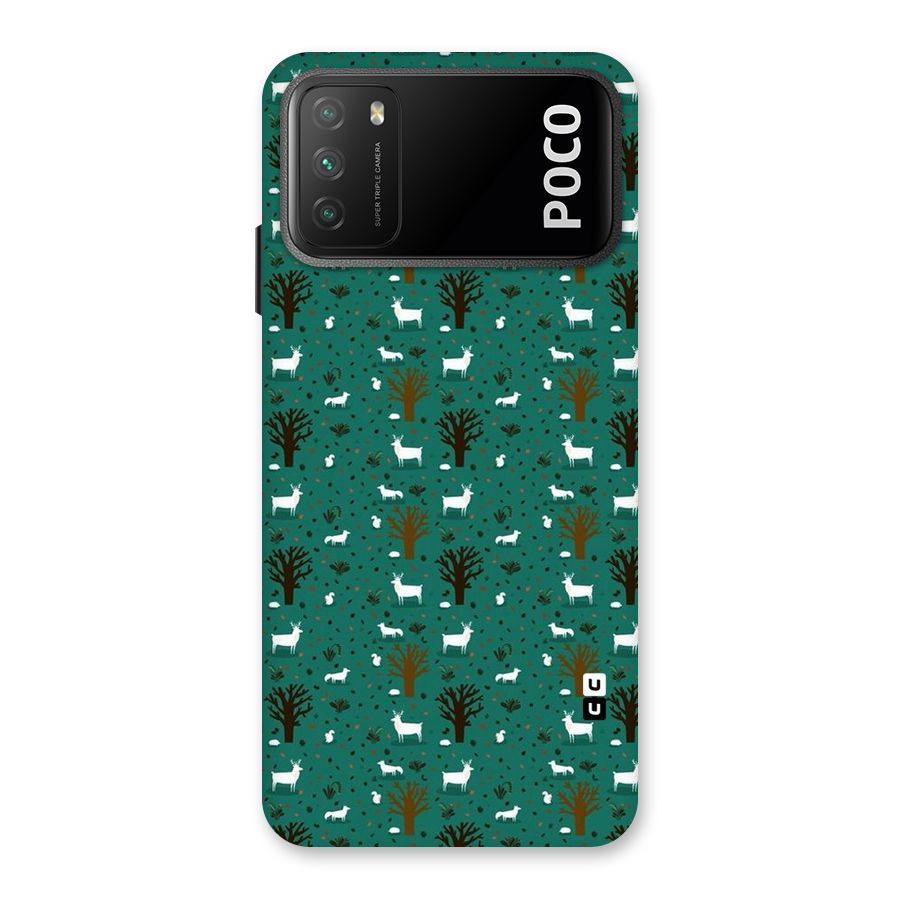 Animal Grass Pattern Back Case for Poco M3