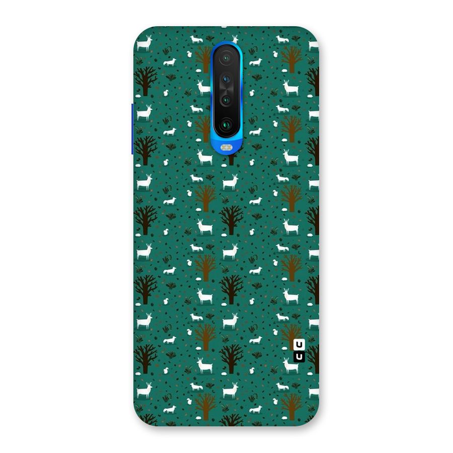 Animal Grass Pattern Back Case for Poco X2
