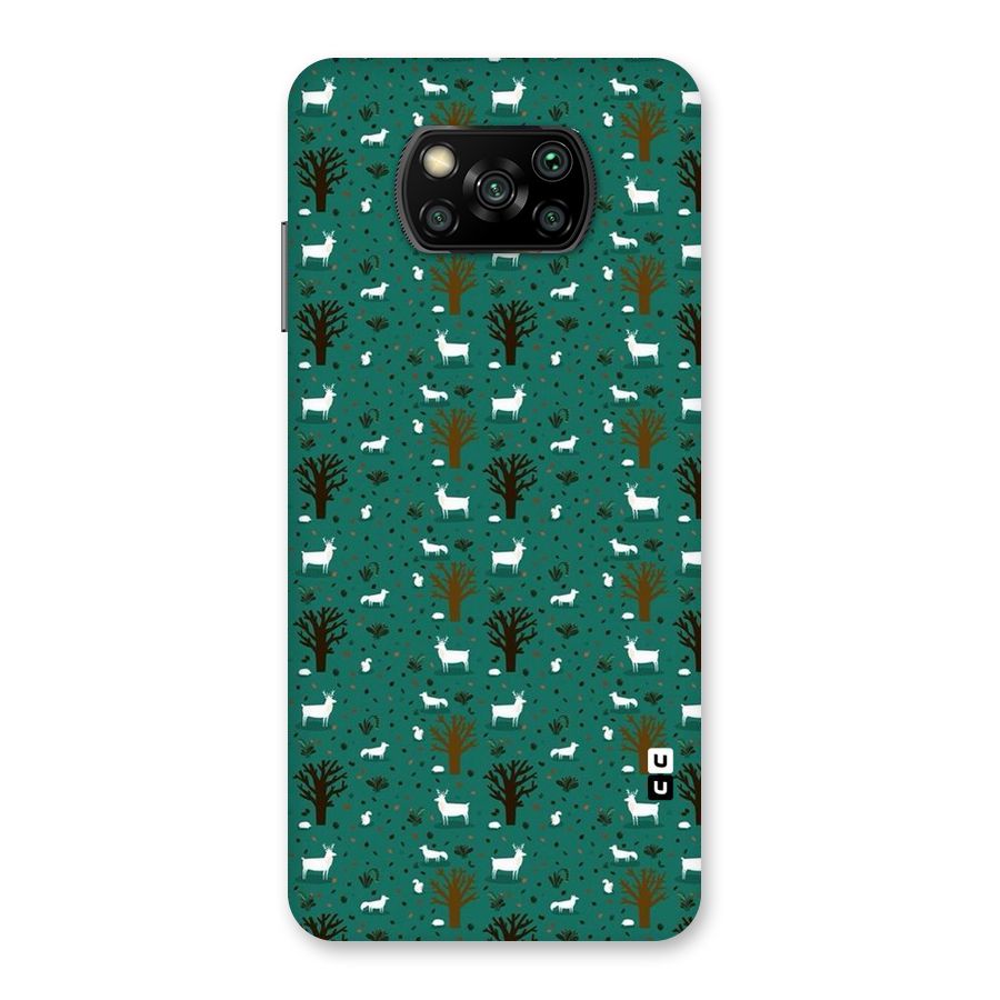 Animal Grass Pattern Back Case for Poco X3
