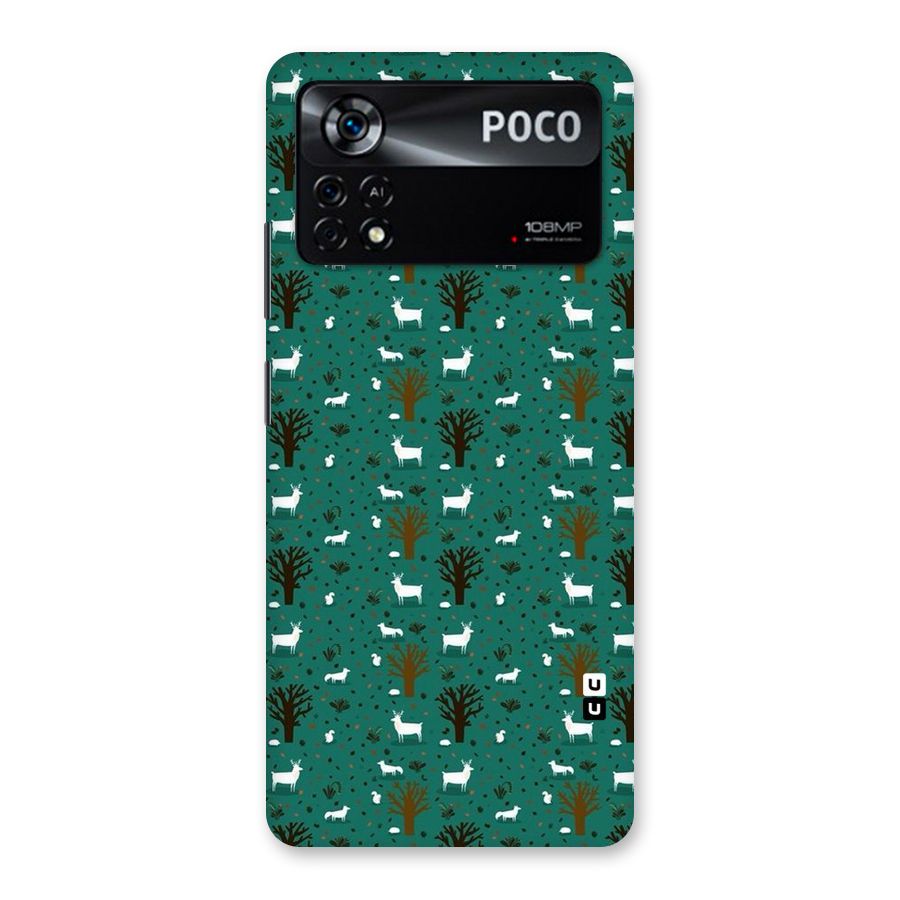 Animal Grass Pattern Back Case for Poco X4 Pro 5G