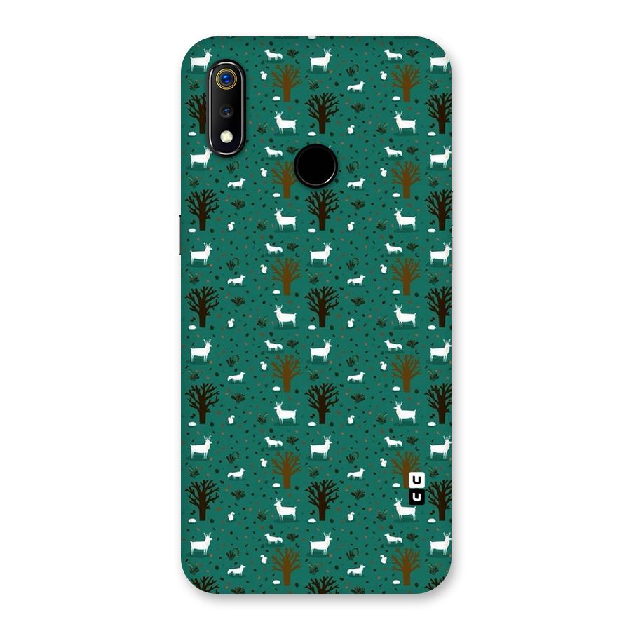 Animal Grass Pattern Back Case for Realme 3