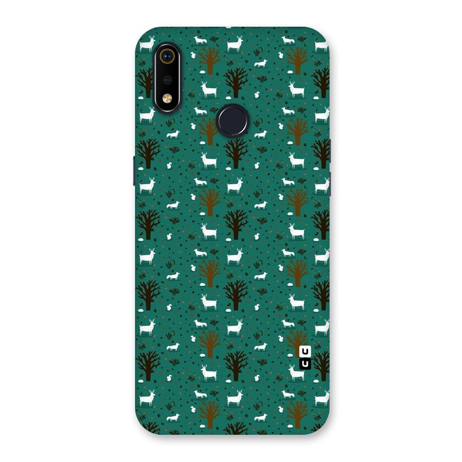 Animal Grass Pattern Back Case for Realme 3i