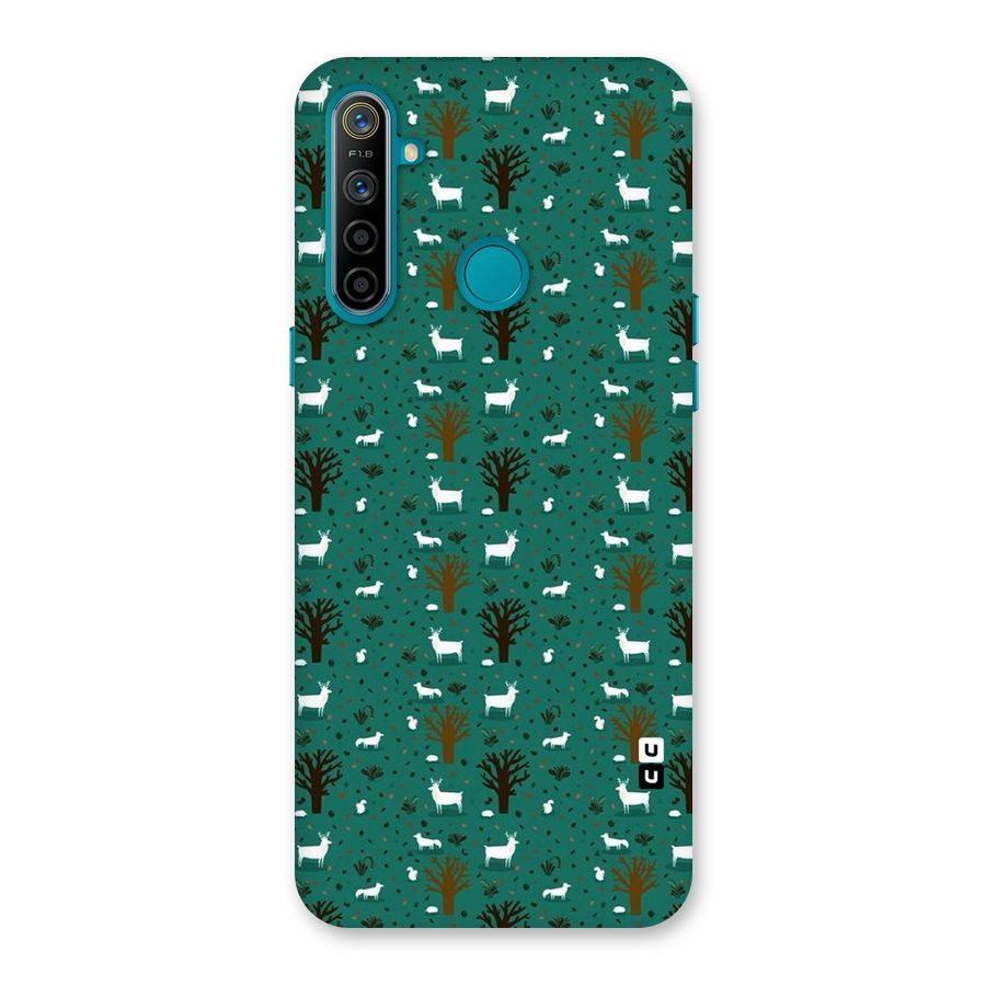 Animal Grass Pattern Back Case for Realme 5i