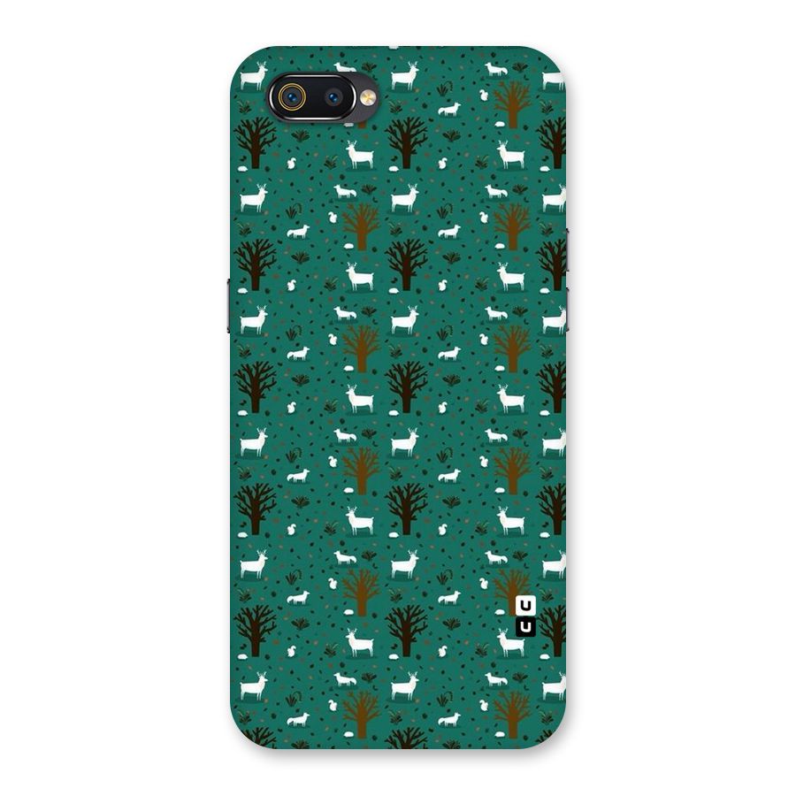 Animal Grass Pattern Back Case for Realme C2