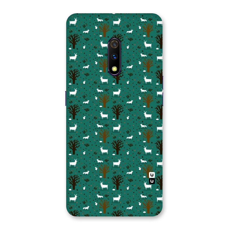 Animal Grass Pattern Back Case for Realme X