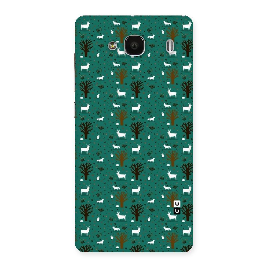 Animal Grass Pattern Back Case for Redmi 2 Prime