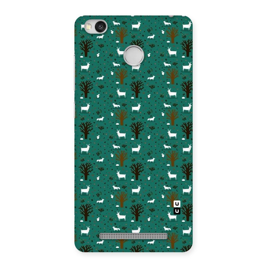 Animal Grass Pattern Back Case for Redmi 3S Prime